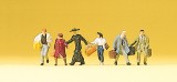 Passengers hurrying
